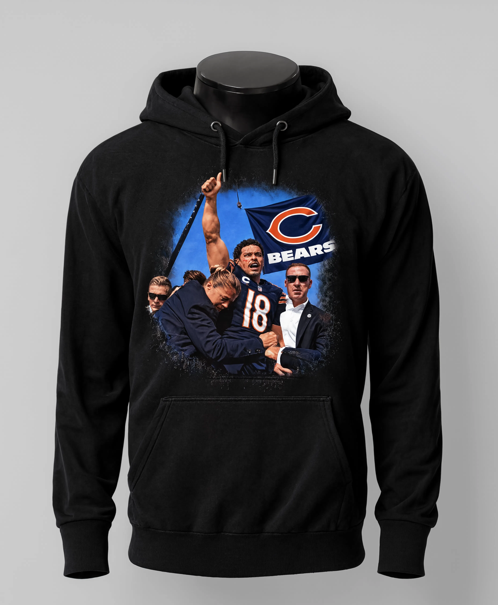 Chicago Bears “Fight” Rally Moment T-Shirt – Football Fan Graphic Tee