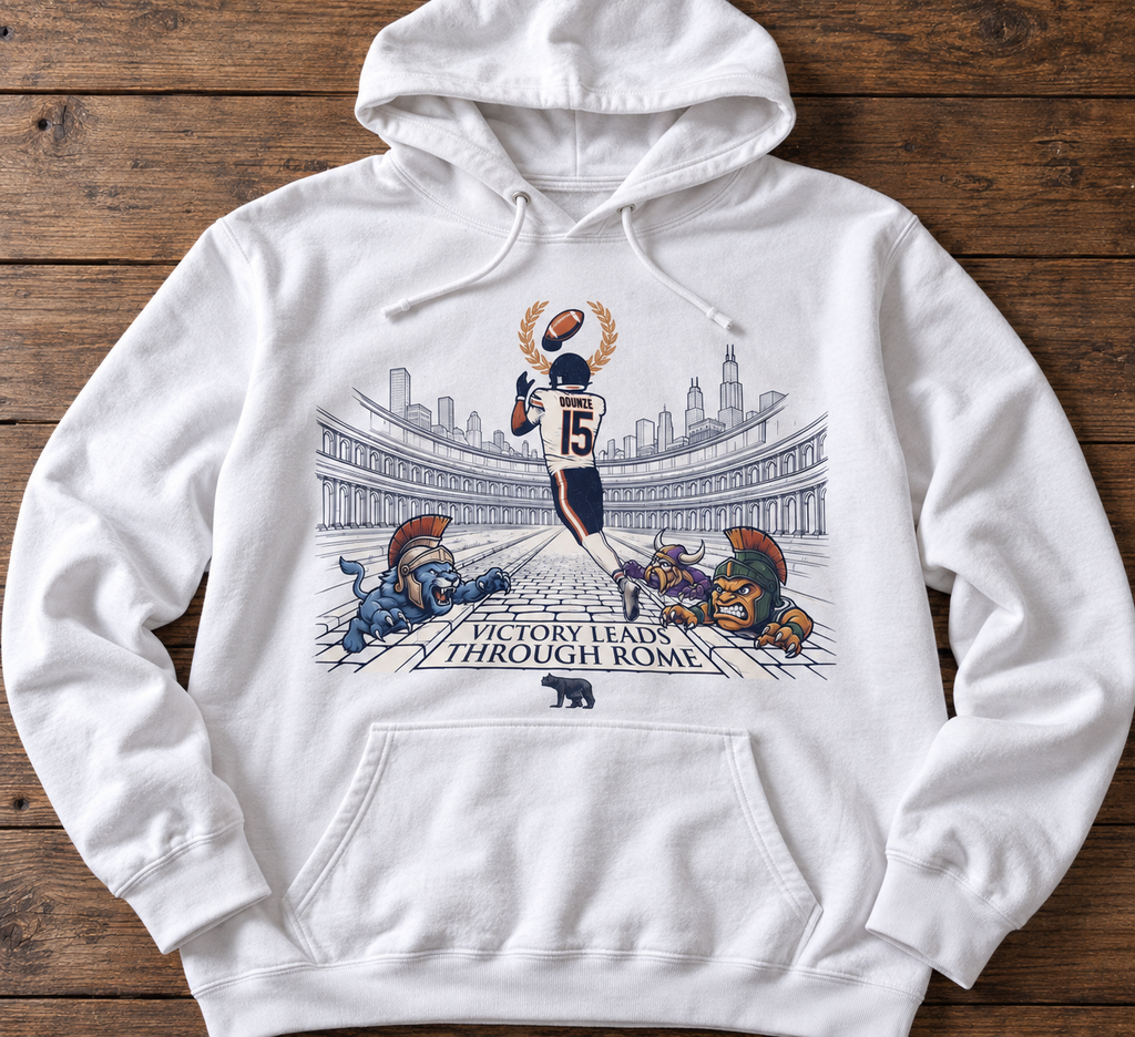 Victory Leads Through Rome Football T-Shirt – Chicago Inspired Graphic Tee