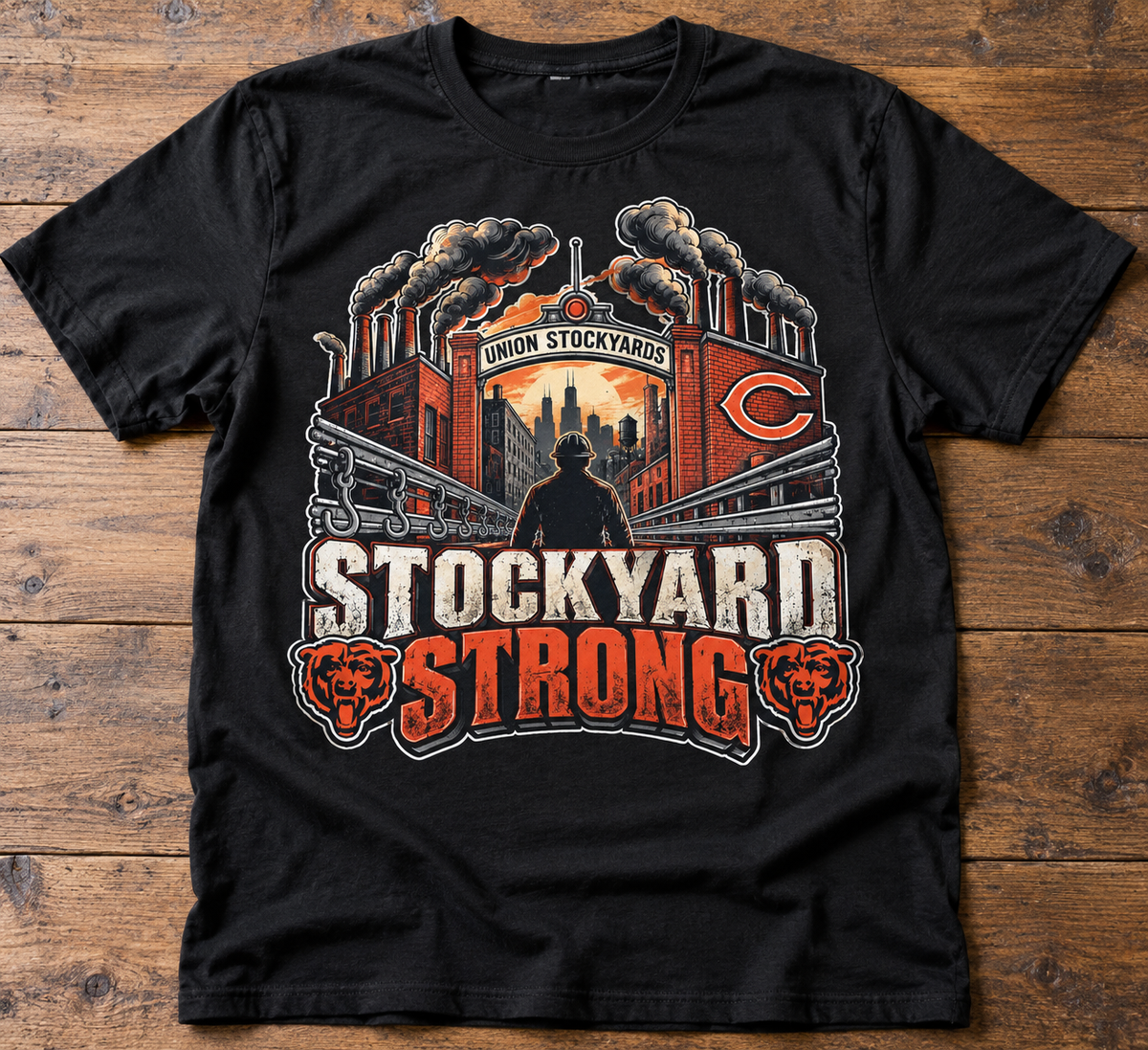 Stockyard Strong Chicago Graphic T-Shirt & Hoodie