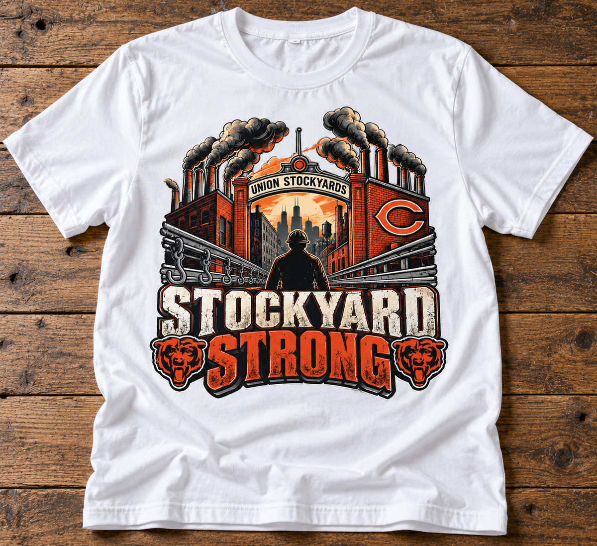 Stockyard Strong Chicago Graphic T-Shirt & Hoodie
